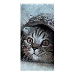 Cat Pet Art Abstract Vintage Shower Curtain 36  x 72  (Stall)  Curtain(36 X72 ) - 33.26 x66.24  Curtain(36 X72 )