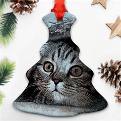 Cat Pet Art Abstract Vintage Ornament (christmas Tree)  by Celenk