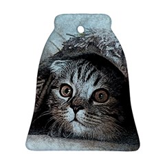 Cat Pet Art Abstract Vintage Ornament (bell) by Celenk