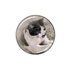 Cat Pet Art Abstract Vintage Hat Clip Ball Marker (4 Pack) by Celenk