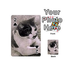 Cat Pet Art Abstract Vintage Playing Cards 54 (mini) 