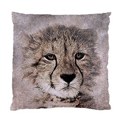 Leopard Art Abstract Vintage Baby Standard Cushion Case (two Sides) by Celenk