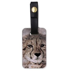 Leopard Art Abstract Vintage Baby Luggage Tags (one Side)  by Celenk