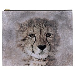 Leopard Art Abstract Vintage Baby Cosmetic Bag (xxxl)  by Celenk