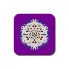 Eyes Looking For The Finest In Life As Calm Love Rubber Coaster (square)  by pepitasart