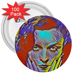 Femm Fatale 3  Buttons (100 Pack)  by NouveauDesign