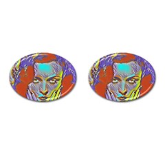 Femm Fatale Cufflinks (oval) by NouveauDesign