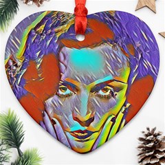 Femm Fatale Heart Ornament (two Sides) by NouveauDesign