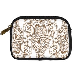 Beautiful Gold Floral Pattern Digital Camera Cases by NouveauDesign