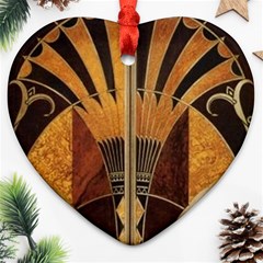 Art Deco Gold Ornament (heart) by NouveauDesign