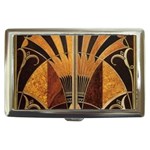 art deco gold Cigarette Money Cases Front