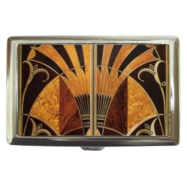 art deco gold Cigarette Money Cases