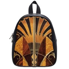 Art Deco Gold School Bag (small) by NouveauDesign