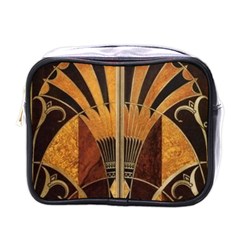 Art Deco Gold Mini Toiletries Bags by NouveauDesign