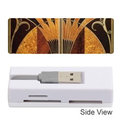 Art Deco Gold Memory Card Reader (stick)  by NouveauDesign