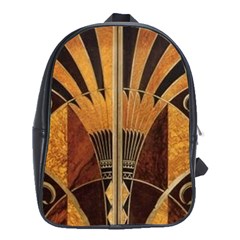 Art Deco Gold School Bag (xl) by NouveauDesign