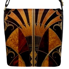 Art Deco Gold Flap Messenger Bag (s) by NouveauDesign