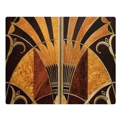 Art Deco Gold Double Sided Flano Blanket (large)  by NouveauDesign