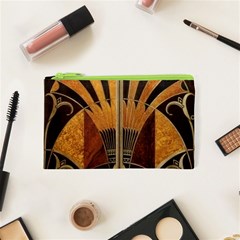 Art Deco Gold Cosmetic Bag (xs) by NouveauDesign