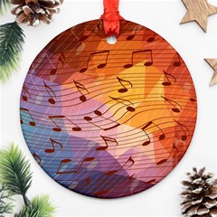 Music Notes Ornament (round) by linceazul