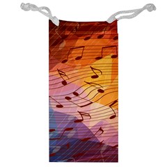 Music Notes Jewelry Bag by linceazul