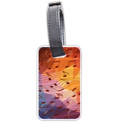 Music Notes Luggage Tags (one Side)  by linceazul