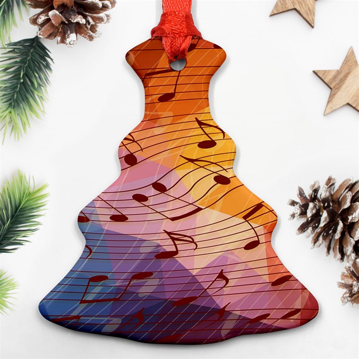 Music Notes Ornament (Christmas Tree) 