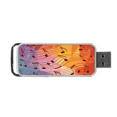 Music Notes Portable Usb Flash (one Side) by linceazul