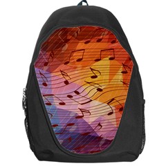 Music Notes Backpack Bag by linceazul