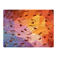 Music Notes Double Sided Flano Blanket (mini)  by linceazul