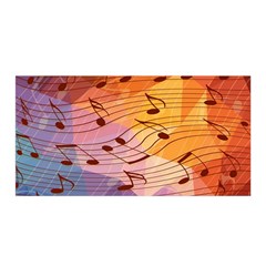 Music Notes Satin Wrap by linceazul