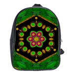 Magic Of Life A Orchid Mandala So Bright School Bag (Large) Front