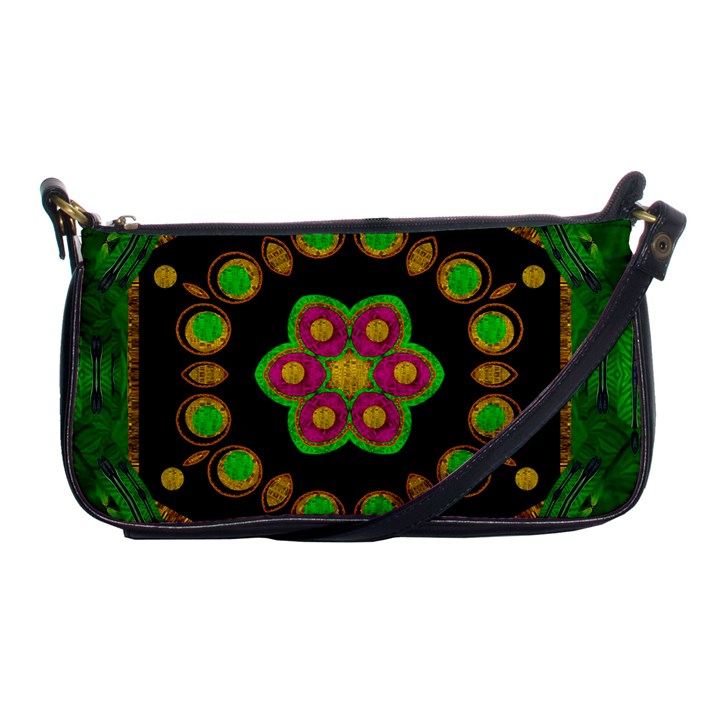 Magic Of Life A Orchid Mandala So Bright Shoulder Clutch Bags