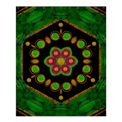 Magic Of Life A Orchid Mandala So Bright Shower Curtain 60  X 72  (medium)  by pepitasart