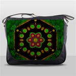 Magic Of Life A Orchid Mandala So Bright Messenger Bags Front