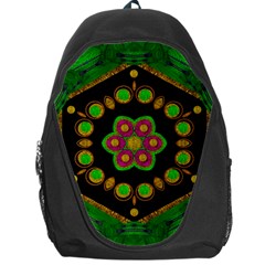 Magic Of Life A Orchid Mandala So Bright Backpack Bag by pepitasart