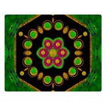 Magic Of Life A Orchid Mandala So Bright Double Sided Flano Blanket (Large)  80 x60  Blanket Front