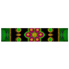 Magic Of Life A Orchid Mandala So Bright Small Flano Scarf by pepitasart