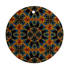 Tapestry Pattern Ornament (round) by linceazul