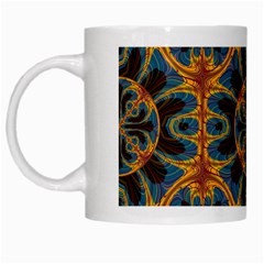 Tapestry Pattern White Mugs by linceazul