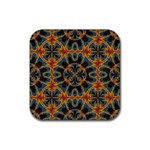 Tapestry Pattern Rubber Coaster (Square)  Front