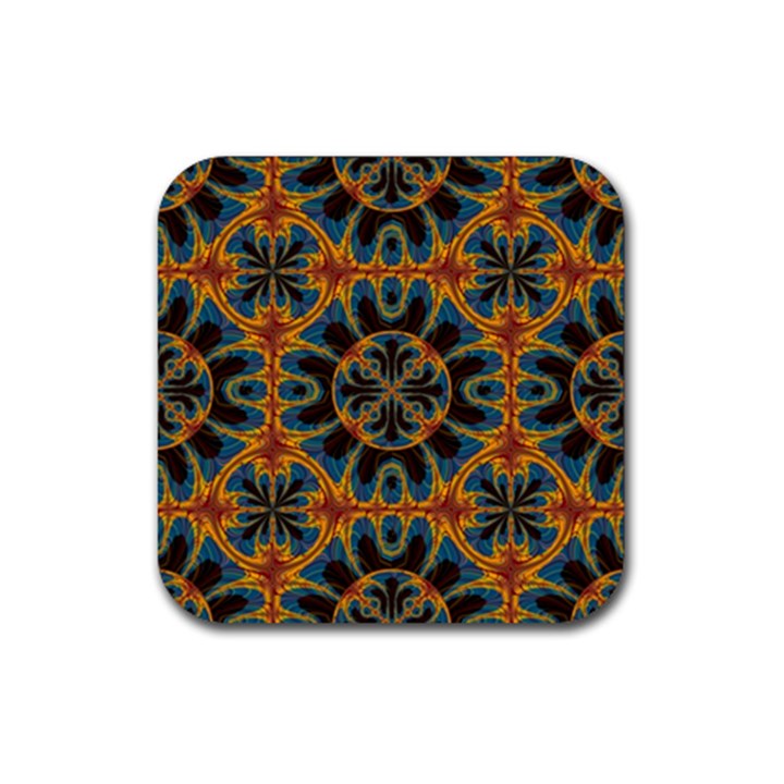 Tapestry Pattern Rubber Coaster (Square) 