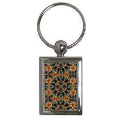 Tapestry Pattern Key Chains (rectangle)  by linceazul