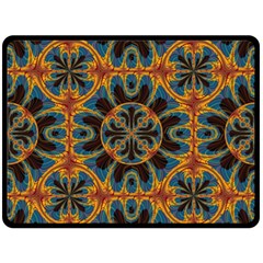 Tapestry Pattern Double Sided Fleece Blanket (large)  by linceazul