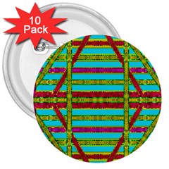 Gift Wrappers For Body And Soul 3  Buttons (10 Pack)  by pepitasart