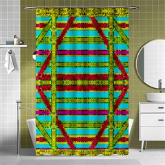 Gift Wrappers For Body And Soul Shower Curtain 48  X 72  (small)  by pepitasart