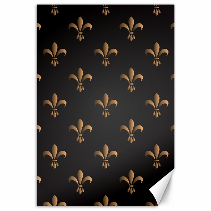 fleur de lis Canvas 12  x 18  