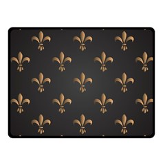 Fleur De Lis Fleece Blanket (small) by NouveauDesign