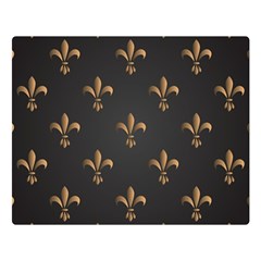 Fleur De Lis Double Sided Flano Blanket (large)  by NouveauDesign