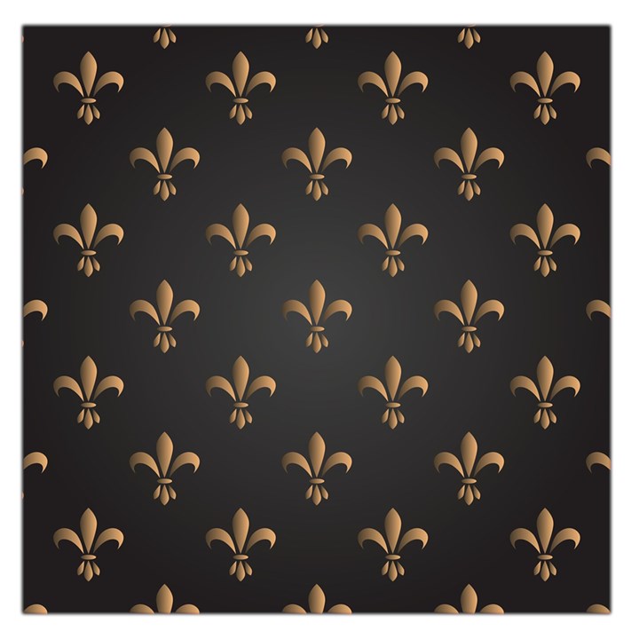 fleur de lis Large Satin Scarf (Square)